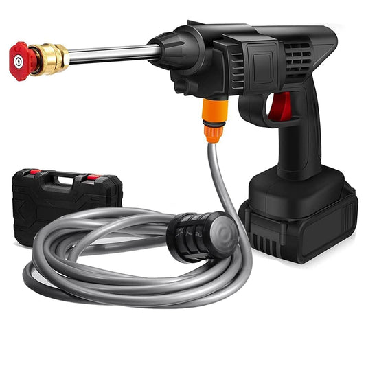 8550 48v Car Washing Kit Portable Pressure Washer With Rechargeable Cordless Pressure Washer Gun Handheld Pressure Washer For Car Car Washer Gun (Type 1- Single Battery)