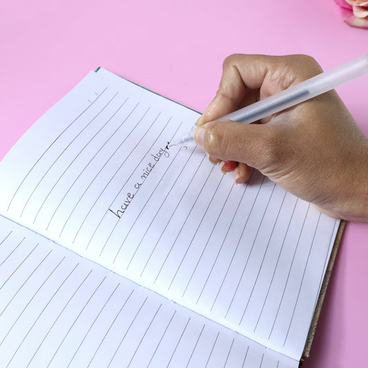 Transparent Smooth Writing Black Gel Pens Set Of 6 Pieces