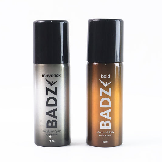 Badz Long-lasting Premium Deodorant Body Spray For Men (1 Pc Mixed Fragrance 45 Ml)