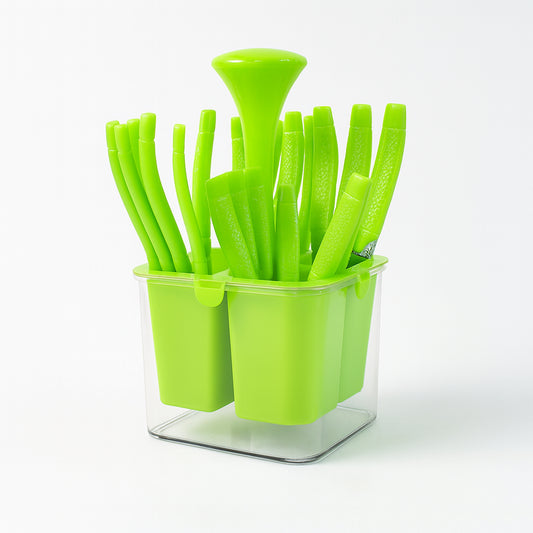 Supermom Premium Fancy Cutlery Set With Holder (24 Pc Set)