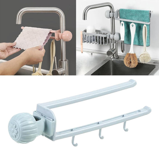 Multipurpose Sink Faucet Hanging Towel Cleaning Tool Holder (1 Pc )