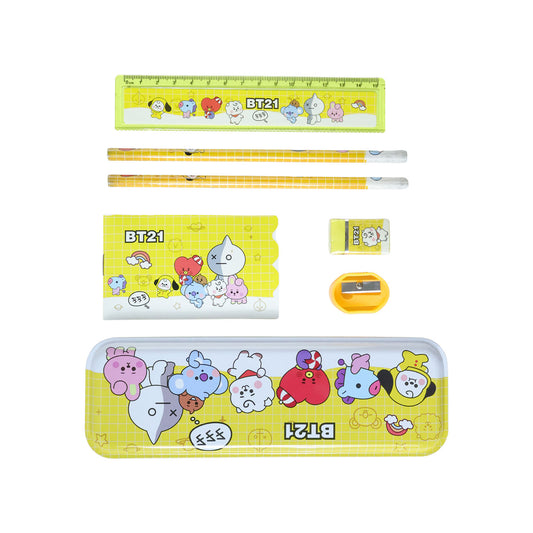 Premium Cartoon Printed Pencil Box Stationery Set (1 Pc)