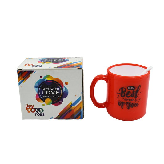 4122 Coffee Mug With Spoon And Box Packing Design Coffee Mug Used For Drinking And Taking Coffees And Some Other Beverages In All Kinds Of Places