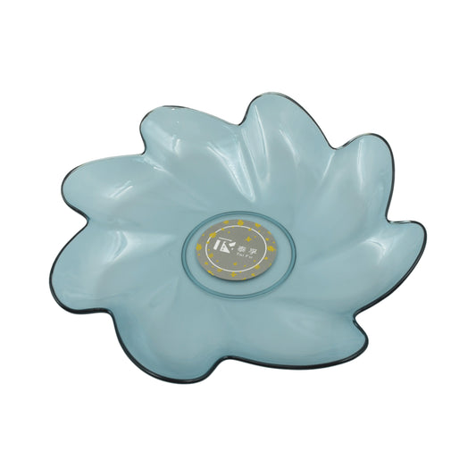 5535 Flower Shape Plastic Dinner Fruit Plate Tray Snacks Breakfast Plate Friendly Plastic Plate For Kids Party Supplies Birthday Holiday Party Dinnerware Supplies (1 Pc)