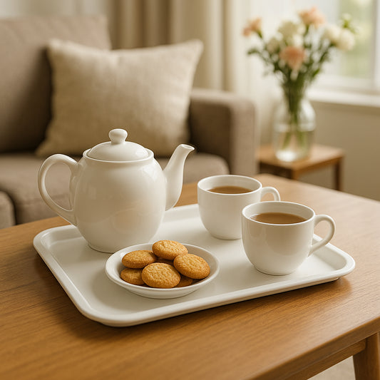 Plastic Serving Tray Plate 40 30 Cm (1 Pc)