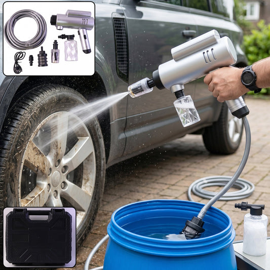 High Pressure Cordless Car Washer Gun Kit Portable With Hose Foam