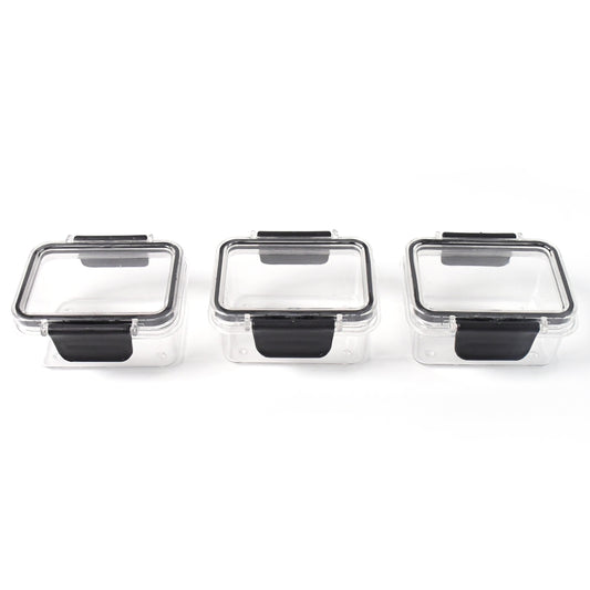 Kitchen Storage Container With Air Seal Lock Lid (3 Piece Set 250 Ml)