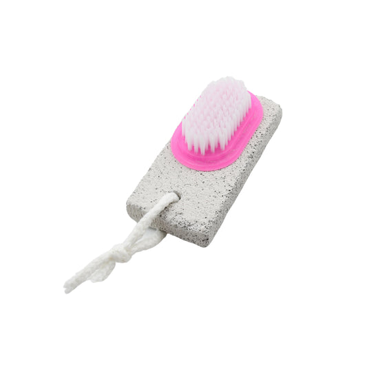 9352 Hand And Foot Brush With Pumice Stone To Remove Dead Skin Callus Stone Foot Scrubber Pedicure Brush For Dead Skin