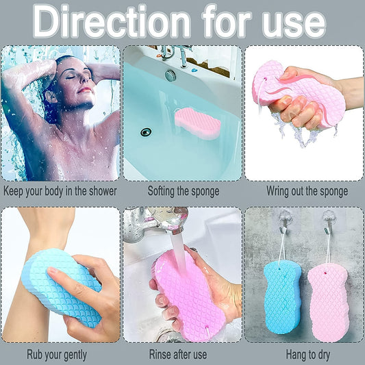 6234 Ultra Soft Exfoliating Sponge Dead Skin Remover Sponge For Body Face Scrubber For Women And Men