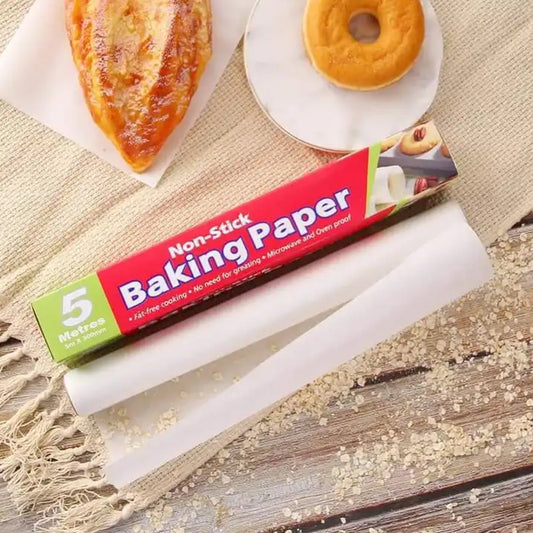 Non Stick Microwave Oven Proof Parchment Paper Baking Paper Food Wraping Paper Easy To Tear Easy To Clean For Grilling Cooking Deep Fryer White