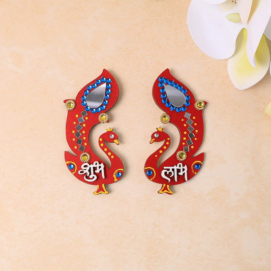 Handcrafted Wooden Shubh Labh