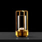Crystal Lantern Table Lamp Rechargeable Cordless LED Light with 3 Colors 1 Pc