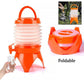 Collapsible Beverage Container with Tap Cold Drink Dispenser 3.5L Multicolor