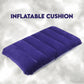  Velvet Air Inflatable Travel Pillow Blue - key feature close-up