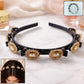 Gold stone studded hairband