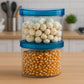 Air Tight & Unbreakable Kitchen Jar Set (2 Pcs Set)