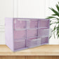 9-compartment plastic drawer jewellery organizer open view India