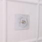 Heavy Duty Transparent Adhesive Wall Hook with Stainless Steel Screw Head (1 Pc)