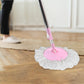 Stainless Steel 360° Rotating Mop with Microfiber Head & Adjustable Rod