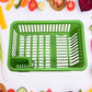 Multipurpose Plastic Kitchen Basket for Vegetables Fruits WashingOrganizer 43×30 cm