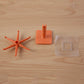 Orange 360° Rotating Wall Mounted Kitchen Utensils Hook Stand (1 Pc)