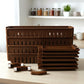 Multipurpose Plastic 4 Layer Storage Rack with Wheels