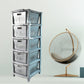 Multi-Purpose Anti-Slip 5 Layer Modular Drawer Storage System (68×33 Cm)