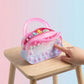 Silicone pop it coin purse with zipper and handle