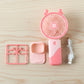 Portable USB Rechargeable Mini Fan with LED Light (1 Set)