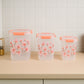 Square 3 Pcs Floral Printed Airtight Storage Container Set (3 Pcs Set)