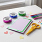 Holographic Decorative Tape Set with Scissors (1 Set, 39 Roll)