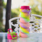 Swirl Pattern Silicone Water Bottle 