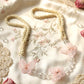 Elegant beaded drapery tie back