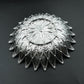 Silver-finish traditional serving tray for home and gifting India