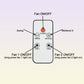  Electric Fan Desktop Double-Head Powerful Air (1 Pc / With - alternative angle