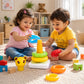 Plastic Baby Kids Teddy Stacking Ring Jumbo Stack Up Educational Toy 1 Set