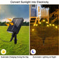 Solar-Powered Warm White Garden Ball Light Set