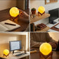 LED Ball Night Lamp with Wooden Stand (1 Pc)