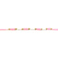 Cute Pink White Thread Rakhi for Brother with Golden Beads (1 Pc)