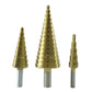 3X Large HSS Steel Step Cone Drill Titanium Bit Set Hole Cutter (4-32, 4-20, 4-12mm)