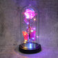LED Decorative Rose with Butterfly in Transparent Plastic Dome (1 Pc)