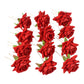 Hair Clip Red Rose Bridal Hair Pins Rose (12 Pcs Set / Red Color Only)