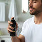 stylish black fragrance deodorant spray can