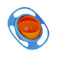 0617 Portable Non Spill Feeding Toddler Gyro Bowl 360 Degree Rotating Dish