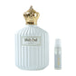 luxury White Oud perfume packaging design