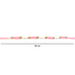 Cute Pink White Thread Rakhi for Brother with Golden Beads (1 Pc)