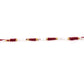 Red White Mauli Rakhi with Gold Wire