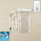 Beach ready waterproof phone bag white