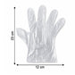 Disposable Small Plastic Gloves, for Kitchen, Food Handling, and Cleaning Tasks (100 Pc)