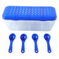 Kitchen Airtight 4-Section Storage Container / Pickle Jar 4 Spoons (1 Pc / Mix Color)